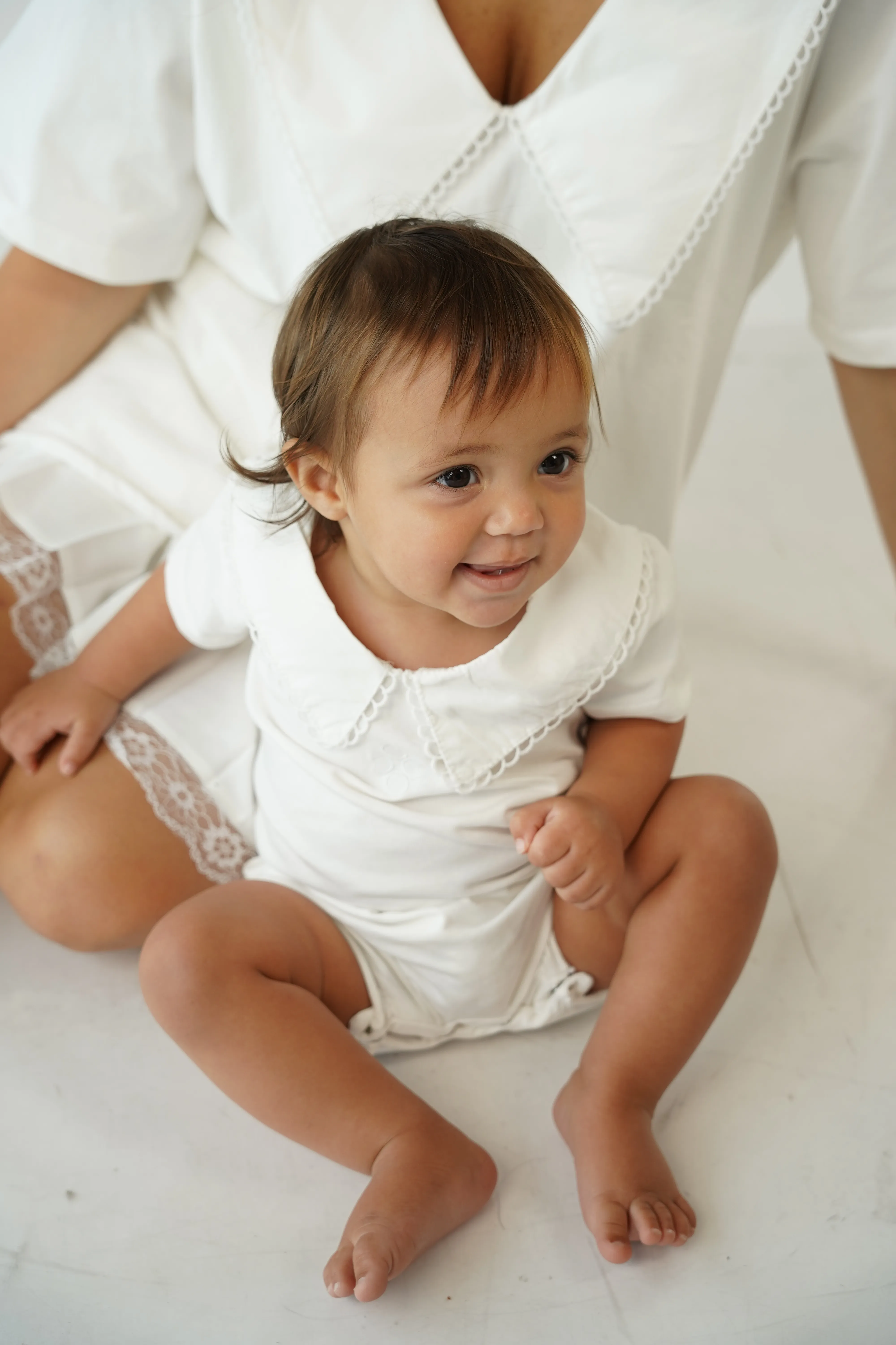 TALIA Baby overalls | white