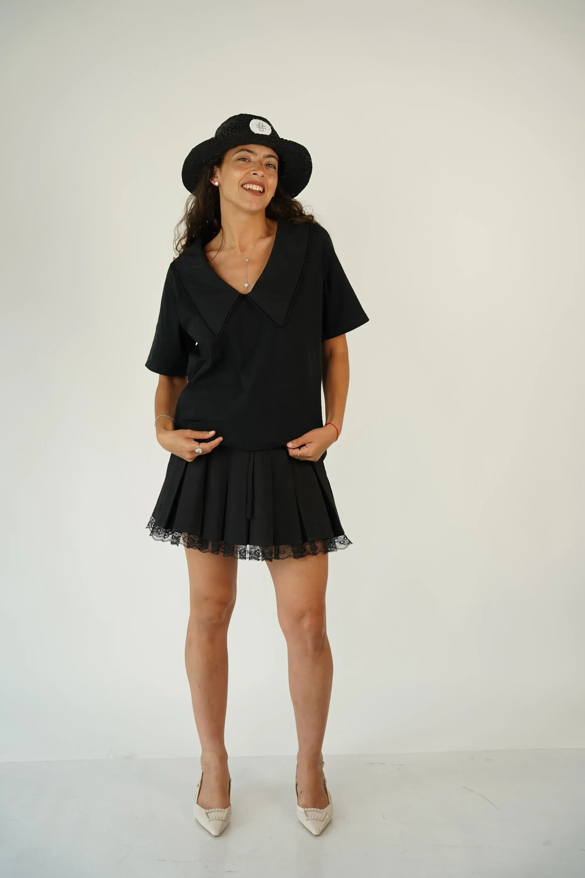 TALIA shirt | black & black