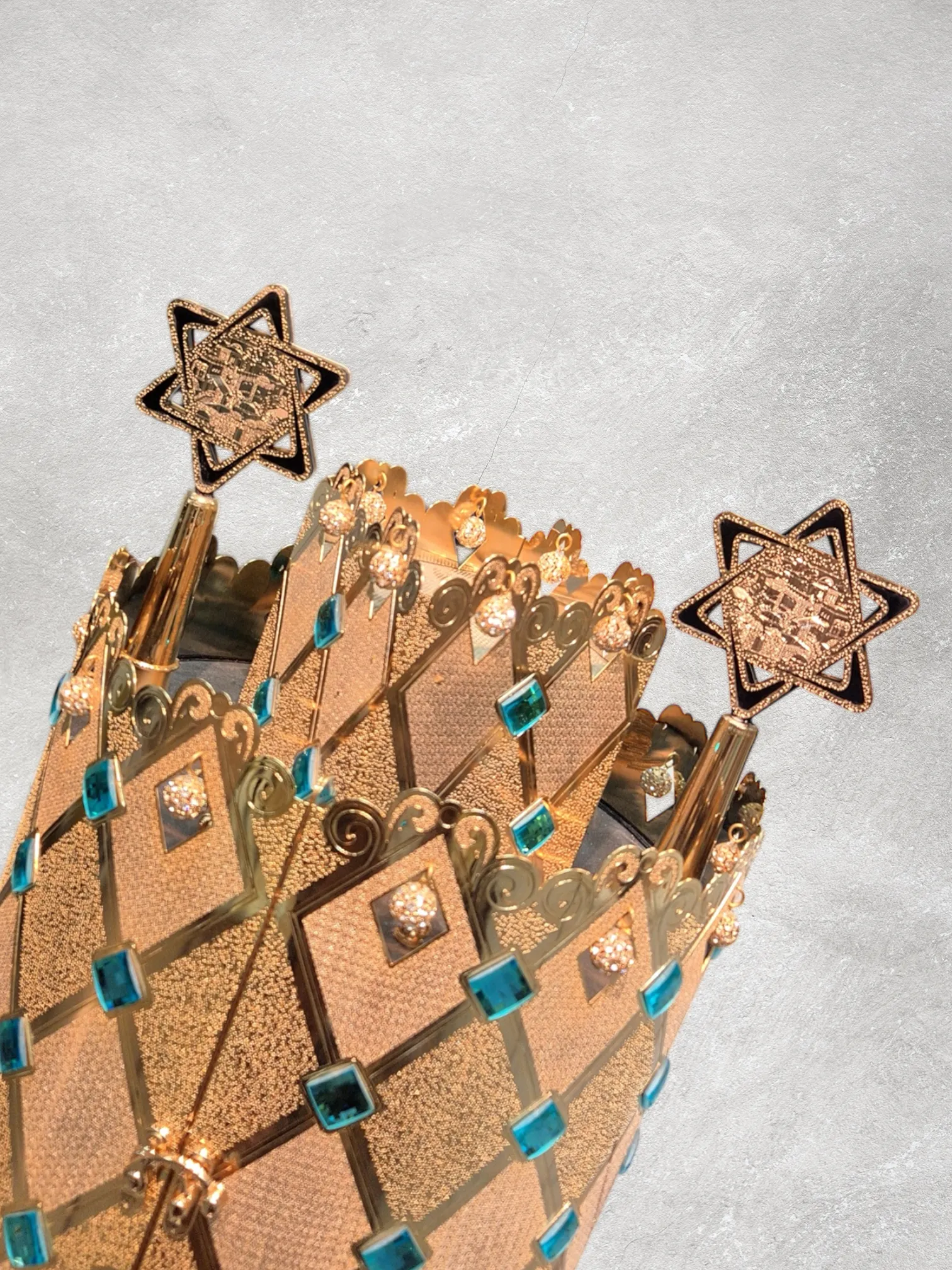 תיק לספר תורה פרימיום דגם “מגן דוד” משובץ