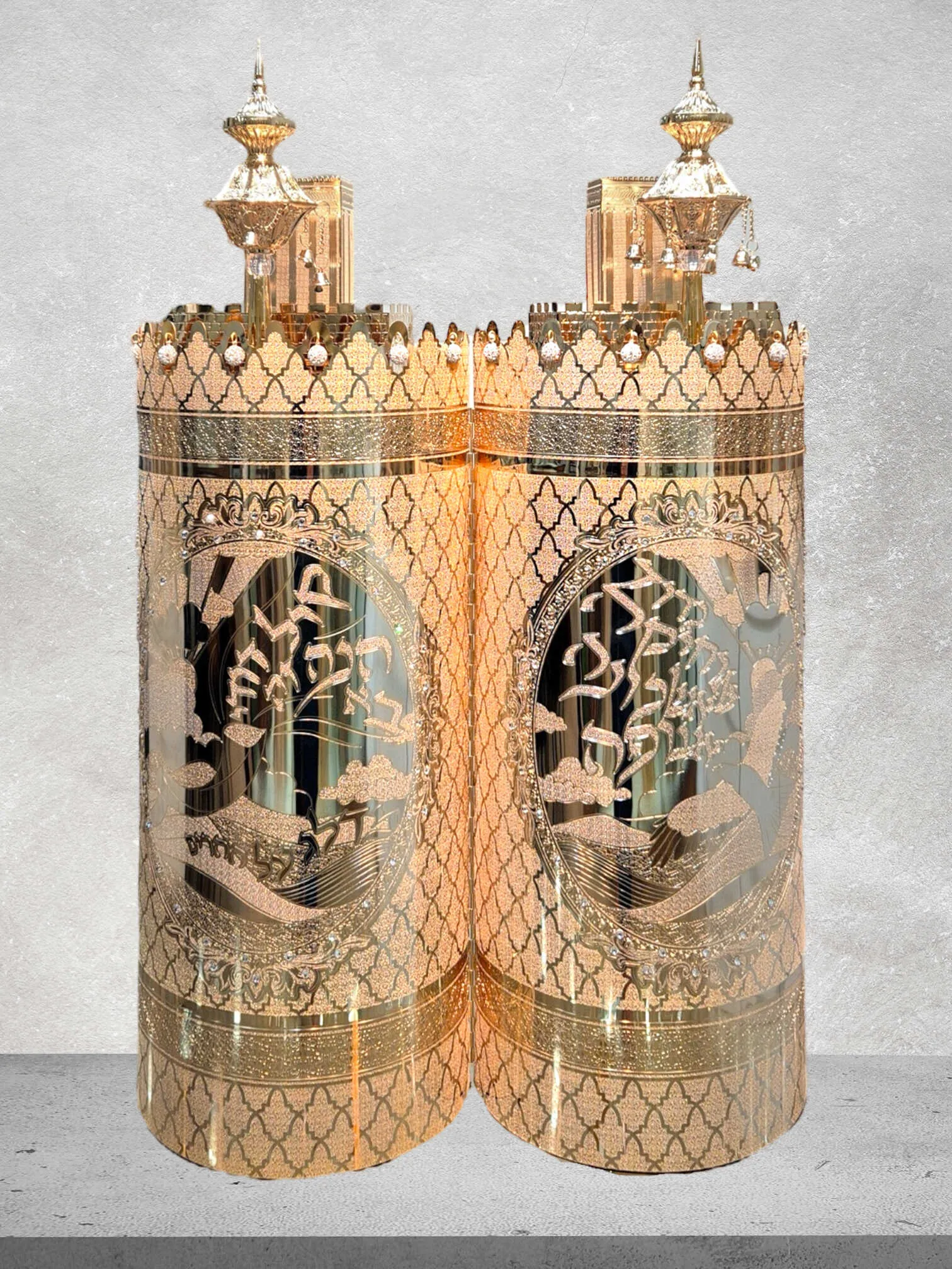 תיק לספר תורה פרימיום דגם “אעופה אשכונה” בעיצוב אומנותי