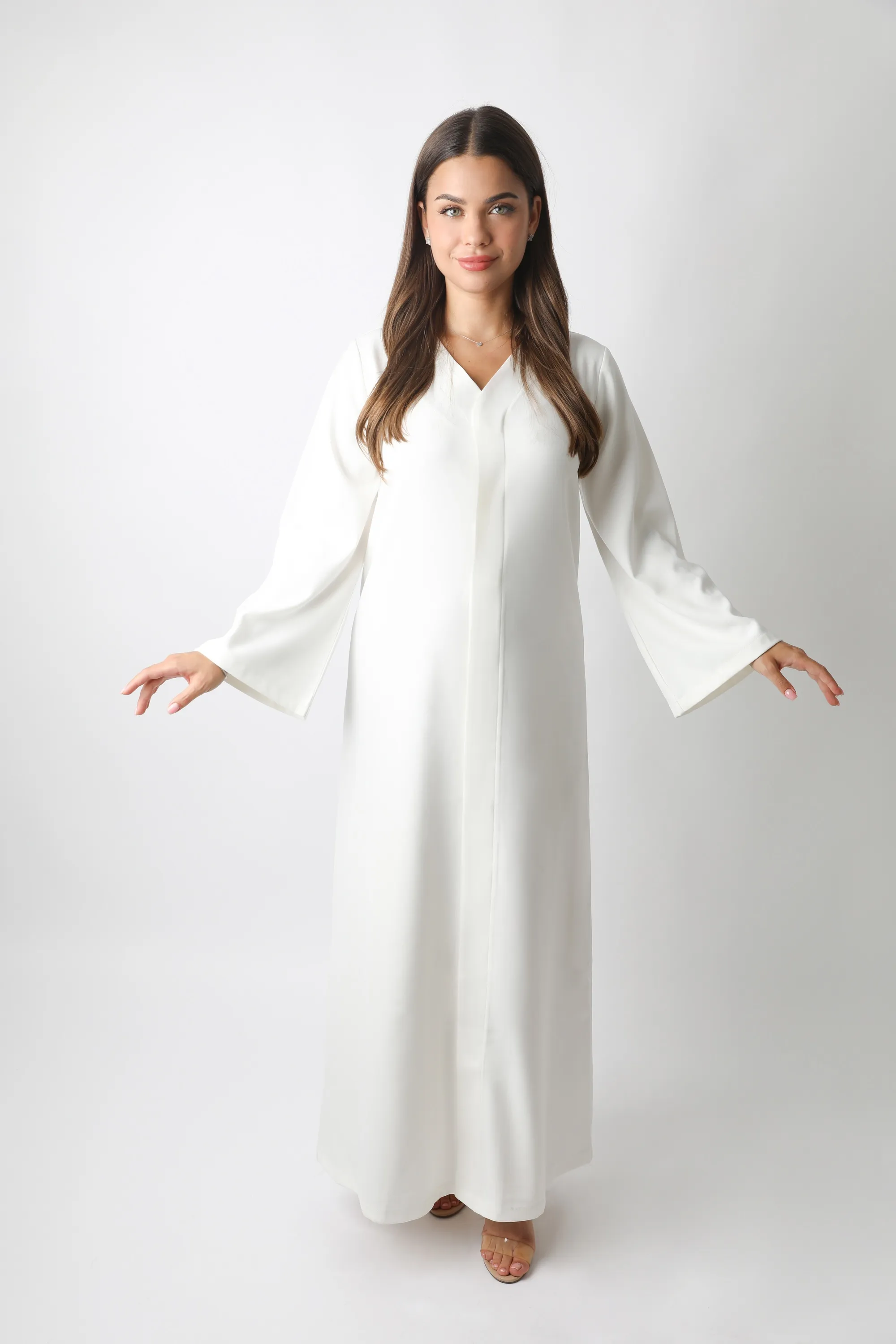 שמלת kimono cream