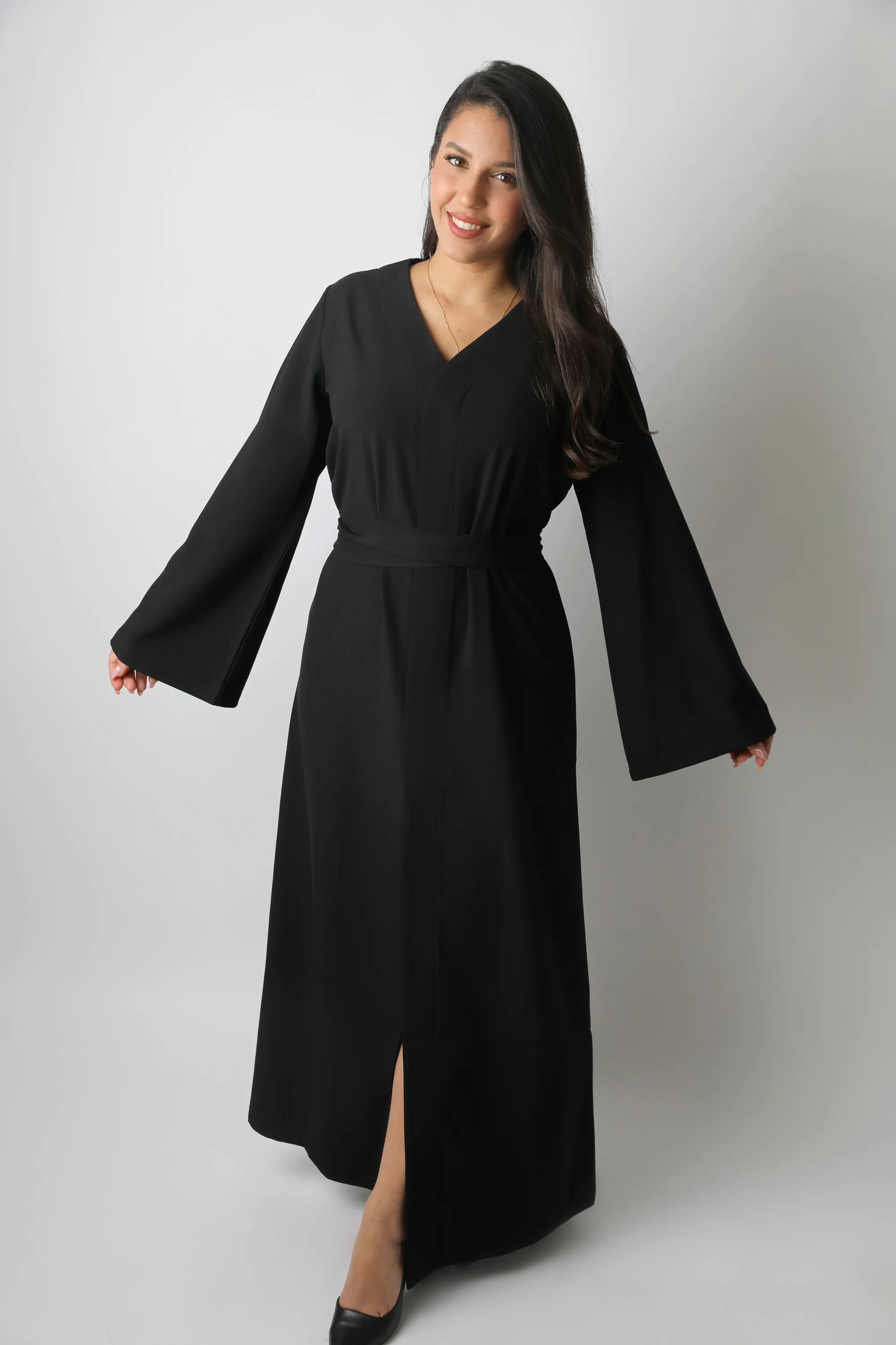 שמלת kimono black