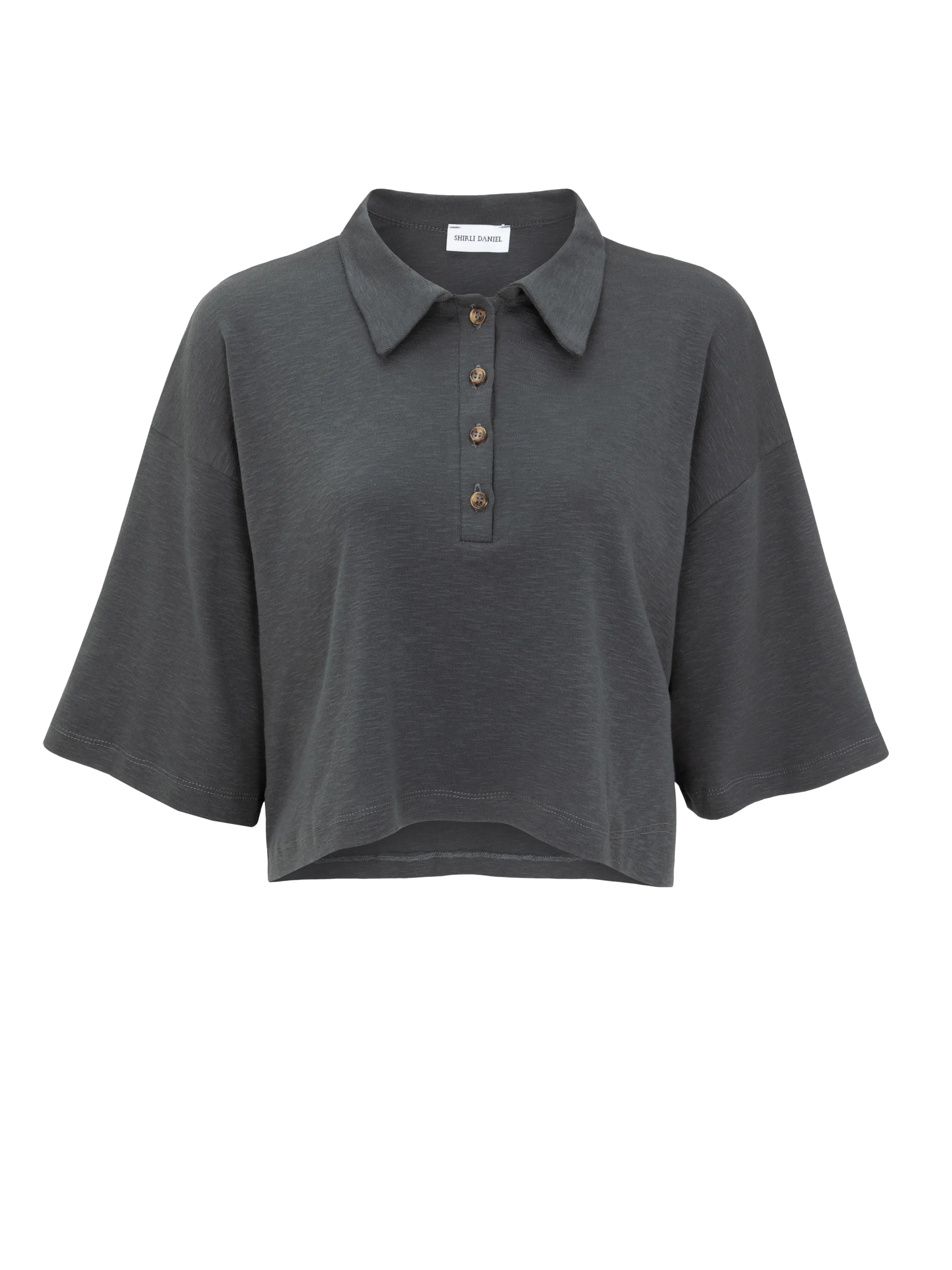 MELISA CROP- DARK GREY