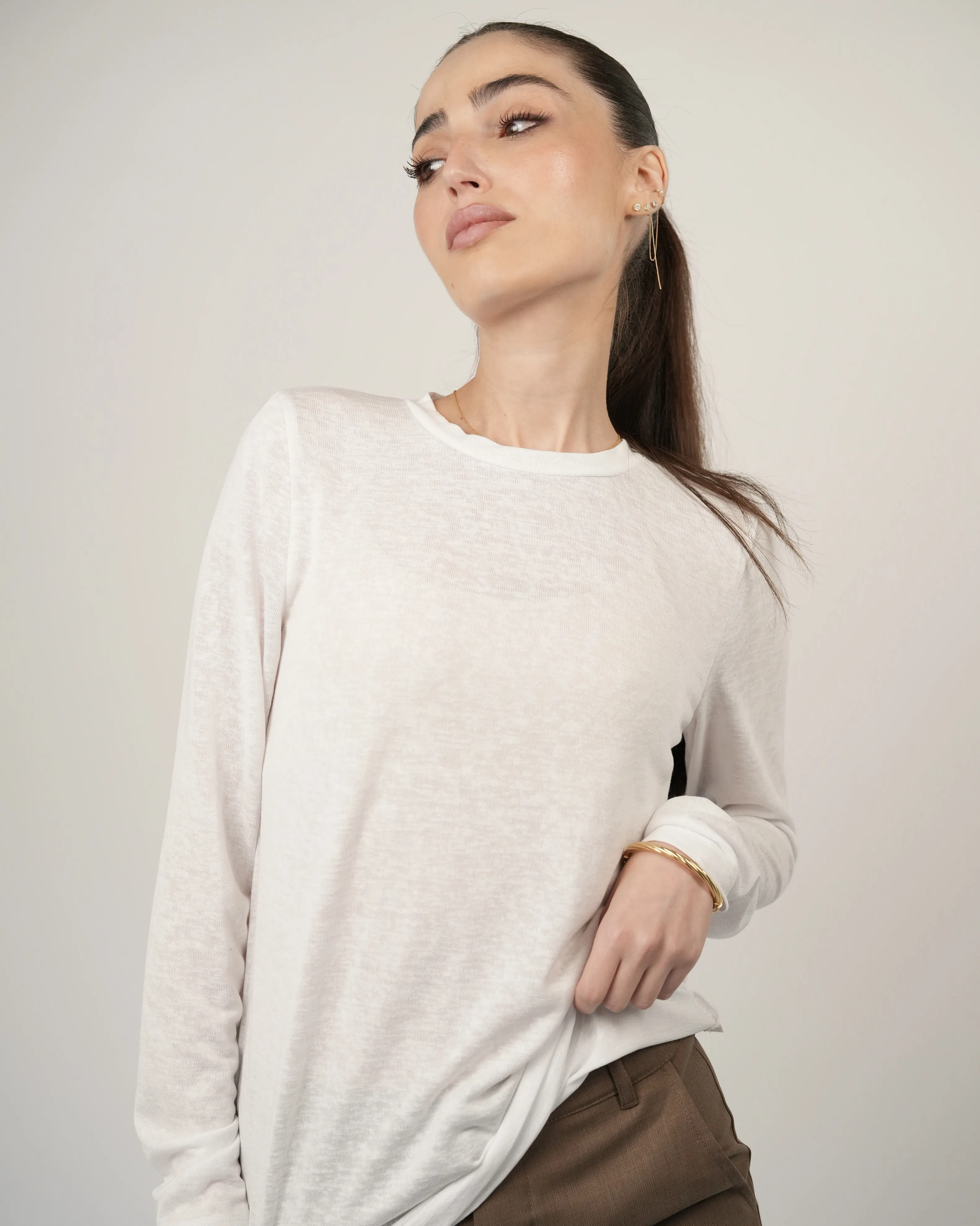 חולצת סריג פשתן