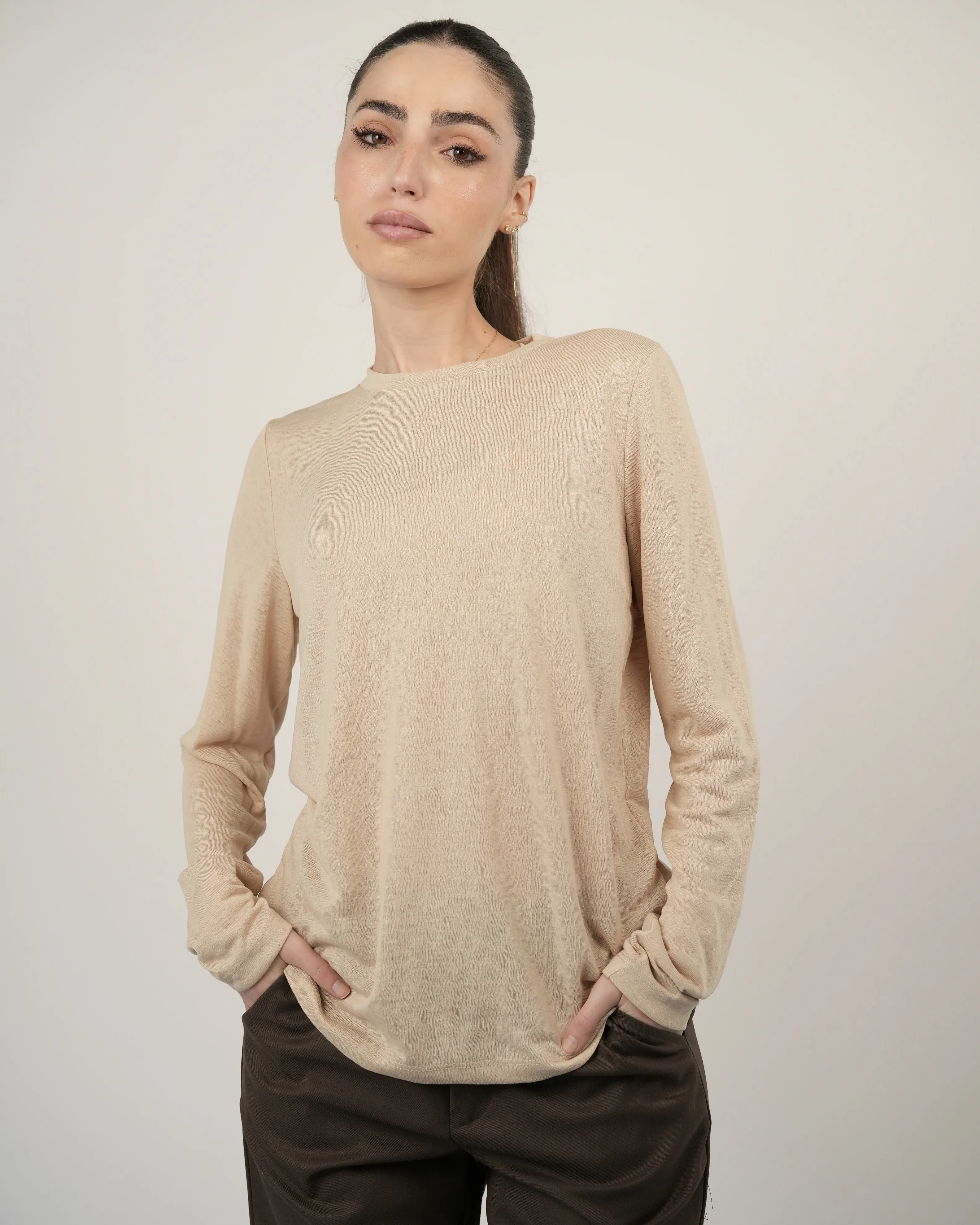 חולצת סריג פשתן